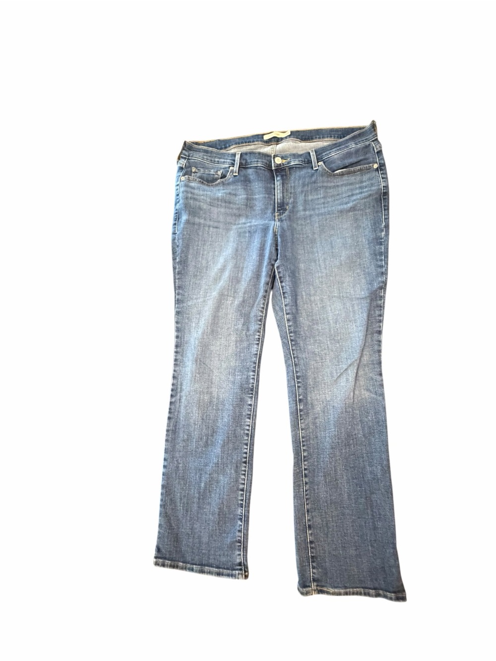 LEVI'S Women’s Jeans Blue Classic‎ Straight Denim 18W W39 L29.5 Stretch Everyday